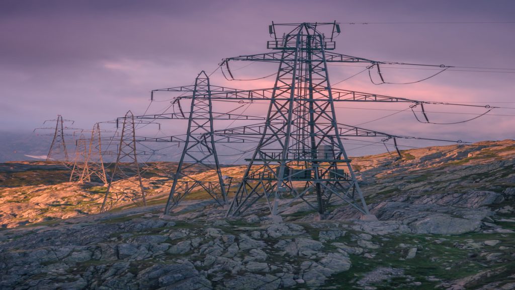 High tension electricity grid